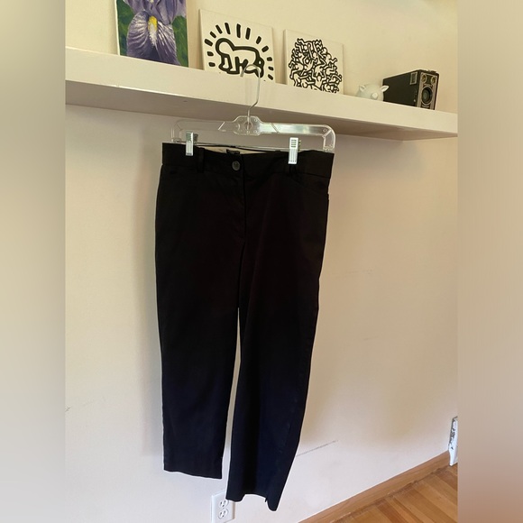 Black, elegant, ankle-length pants. - Picture 1 of 4